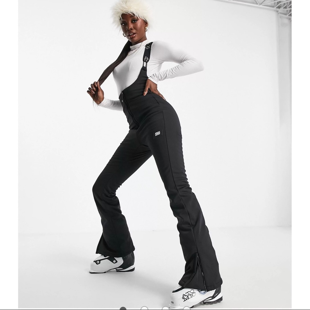 New Asos ski high waisted snow bibs sz 6